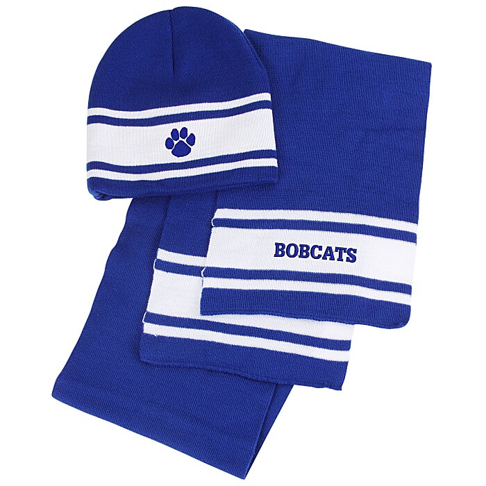Custom Varsity Beanie and Scarf Set