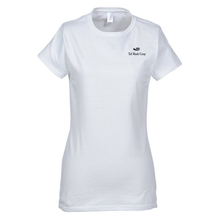 Custom Gildan Softstyle T-Shirt - Ladies' - White - Screen