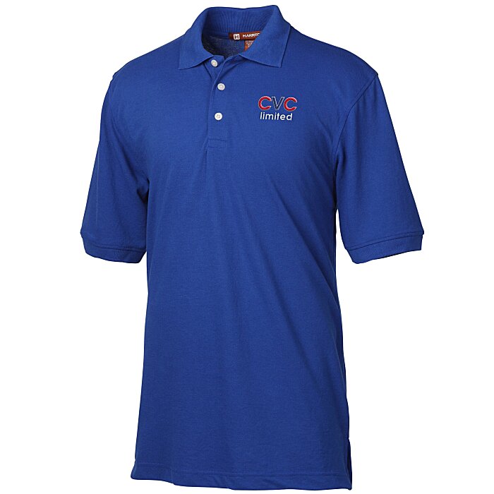 Custom Harriton 9.3-oz Easy Blend Polo - Men's - Embroidered