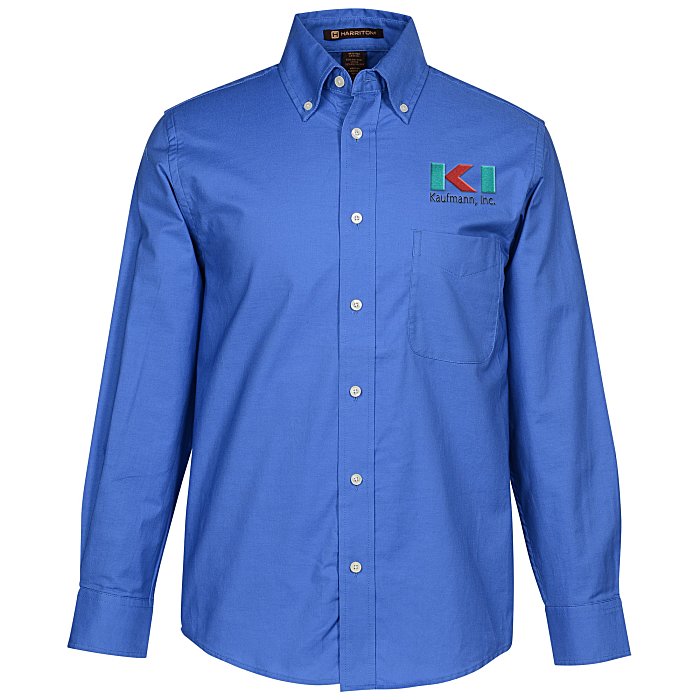 Custom Structured Stain Release Oxford Shirt - Men's