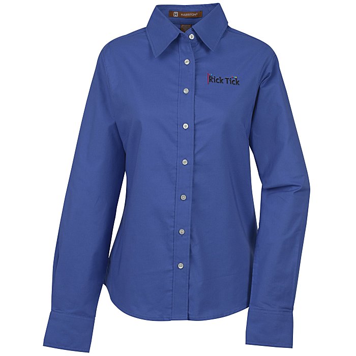 Custom Structure Stain Release Oxford Shirt- Ladies'