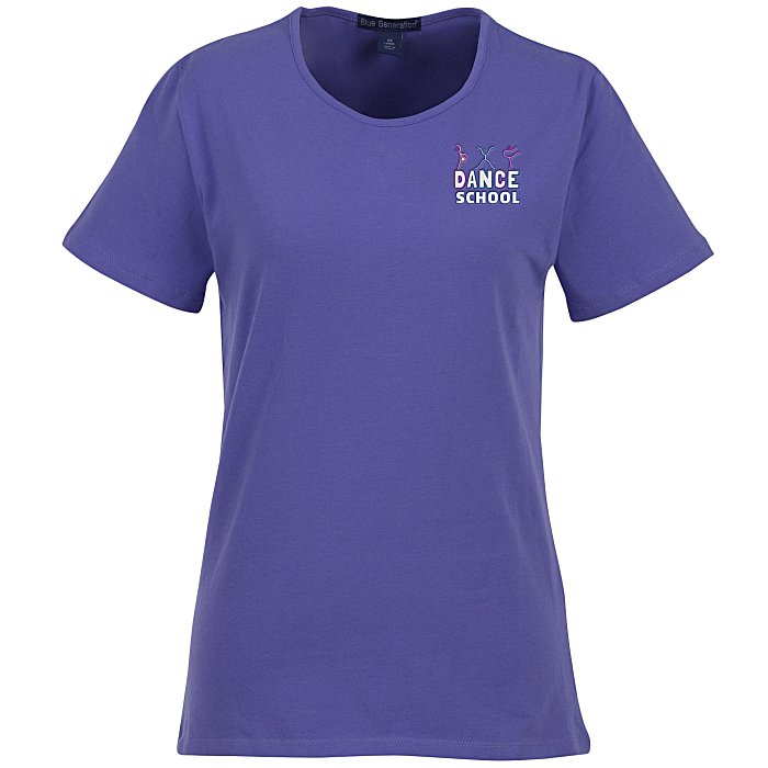 Custom Blue Generation Jewel Neck Tee