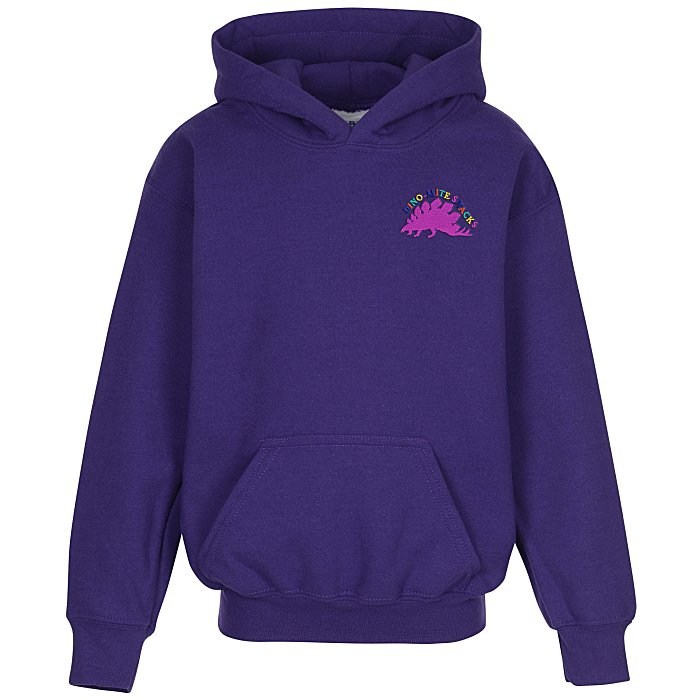 Custom Gildan 50/50 Youth Hooded Sweatshirt - Embroidered
