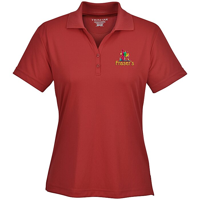 Custom Moreno Textured Micro Polo - Ladies' - Embroidered