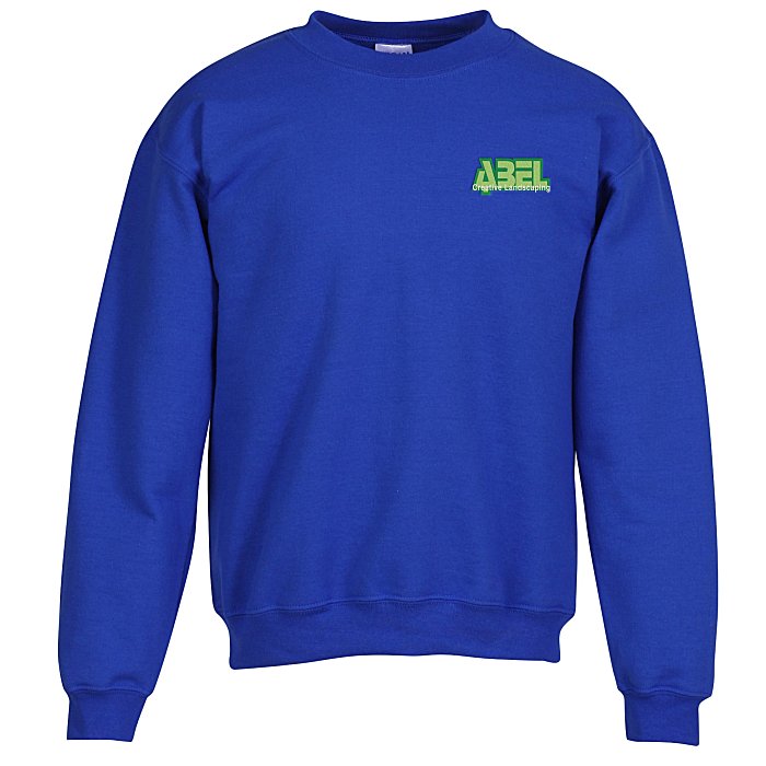 Custom Gildan 50/50 Heavy Blend Crew Sweatshirt - Embroidered