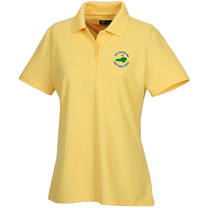 Custom Greg Norman Play Dry Performance Mesh Polo - Ladies' - Embroidered