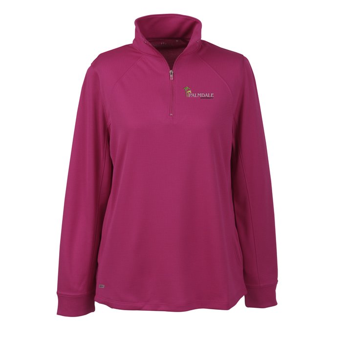 Custom Vansport Mesh 1/4-Zip Tech Pullover - Ladies' - Embroidered