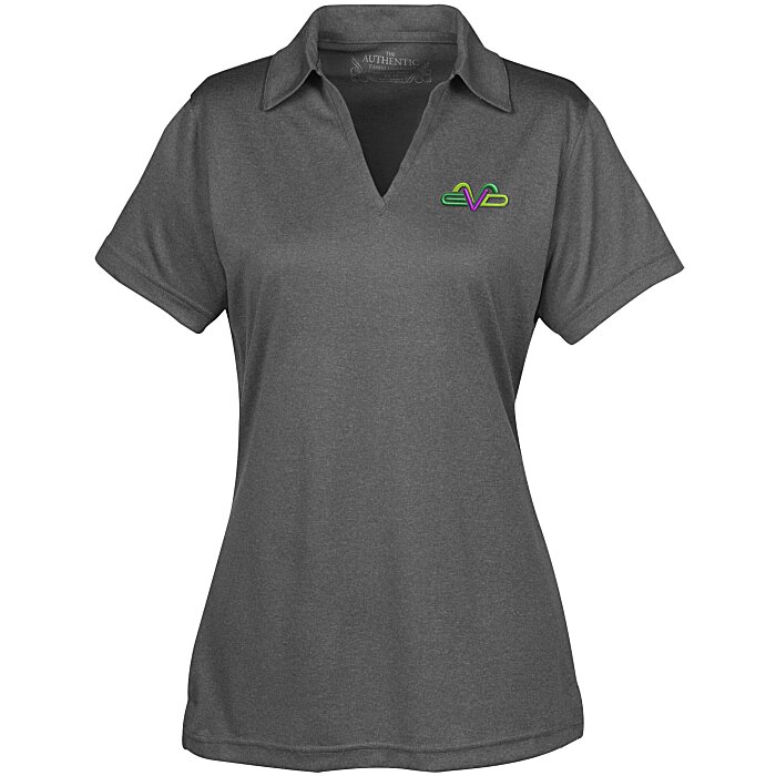 Custom Pro Team Heathered Performance Polo - Ladies'