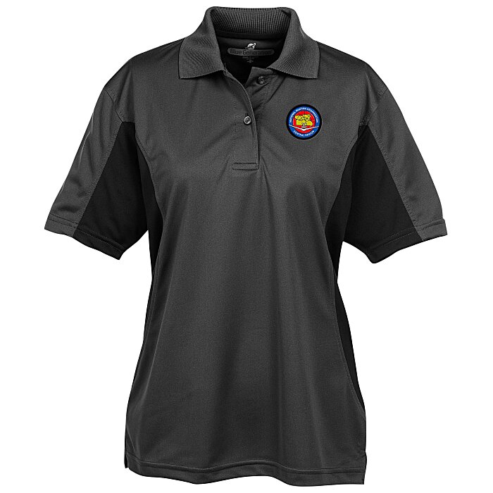 Custom Stain Release Colourblock Performance Polo - Ladies