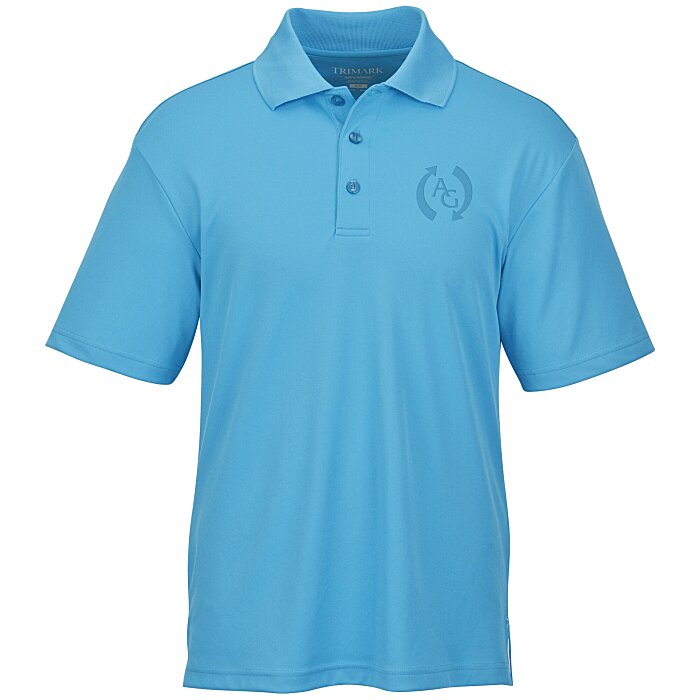 Custom Moreno Textured Micro Polo - Men's - Laser Etched