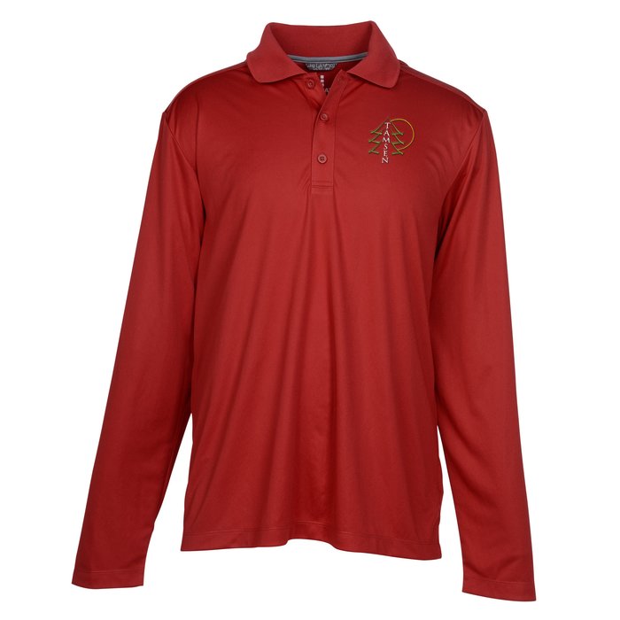 Custom Dade Textured Performance LS Polo - Men's