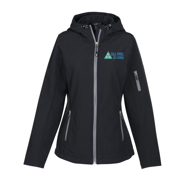 Custom Coal Harbour Essential Hooded Soft Shell Jacket - Ladies'