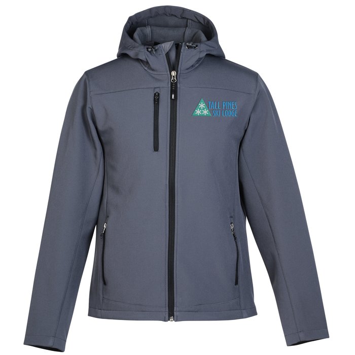 Custom Coal Harbour Essential Hooded Soft Shell Jacket - Men's