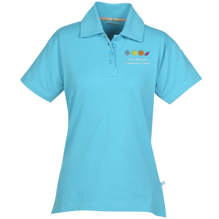 Custom Ringspun Combed Cotton Jersey Polo - Ladies' - 24 hr