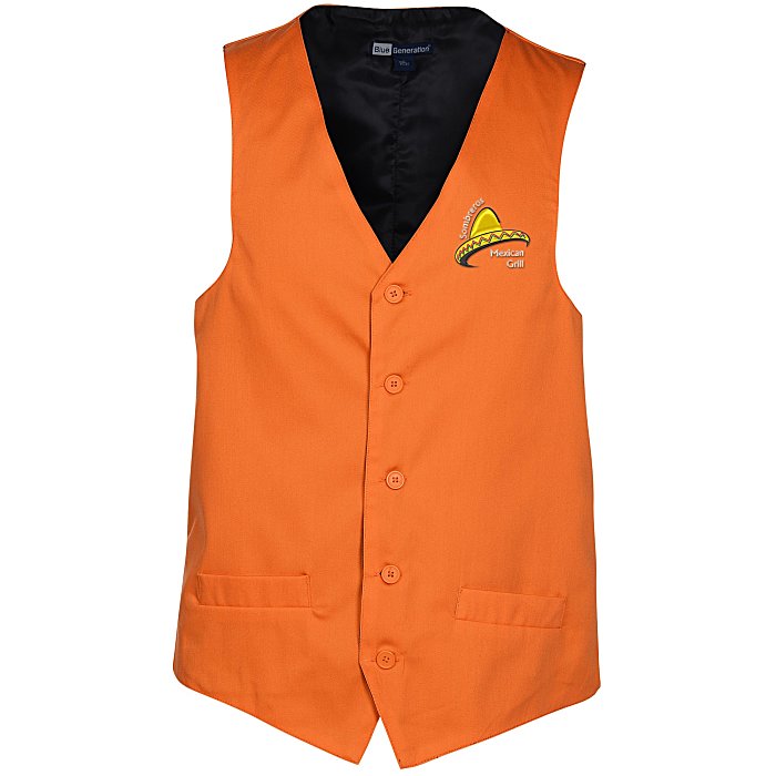 Custom Teflon Treated Bistro Vest - Men's