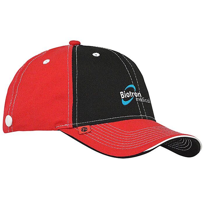Custom Prestige Two-Tone Cap with Face Mask Buttons