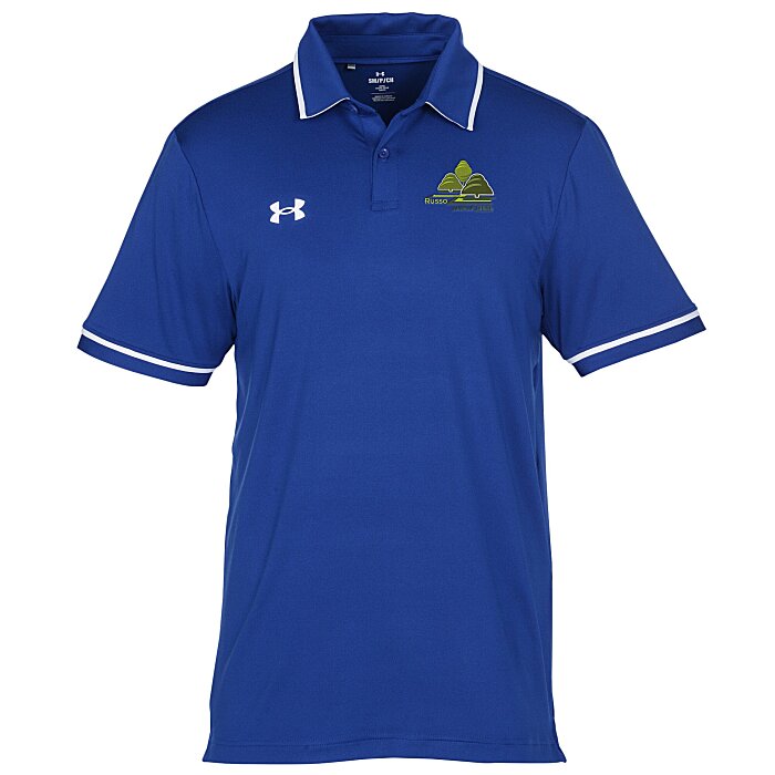 Custom Under Armour Tipped Team Performance Polo - Men's - Embroidered