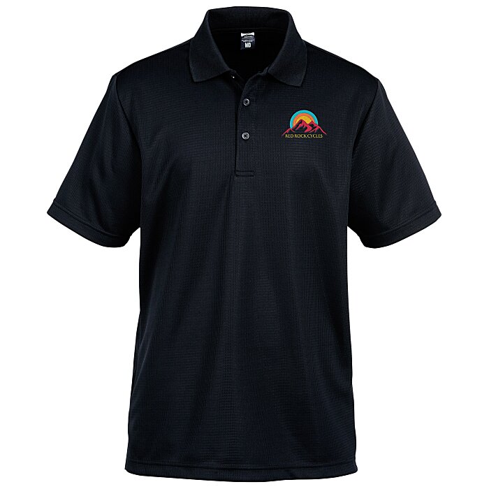Custom Elm Vertical Dash Jacquard Stripe Polo - Men's