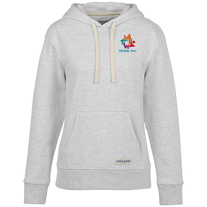 Custom Life is Good Simply True Hoodie - Ladies' - Embroidered
