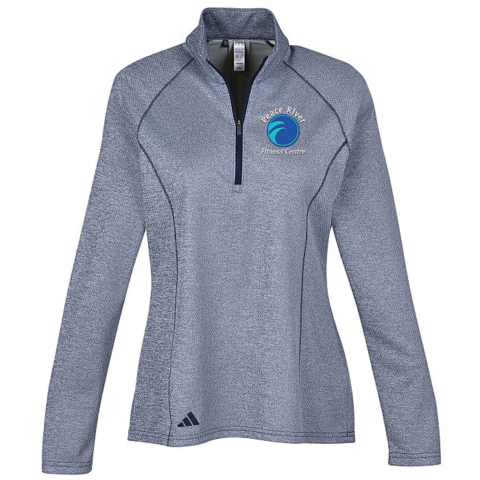 Custom adidas Space-Dyed 1/4-Zip Pullover - Ladies'