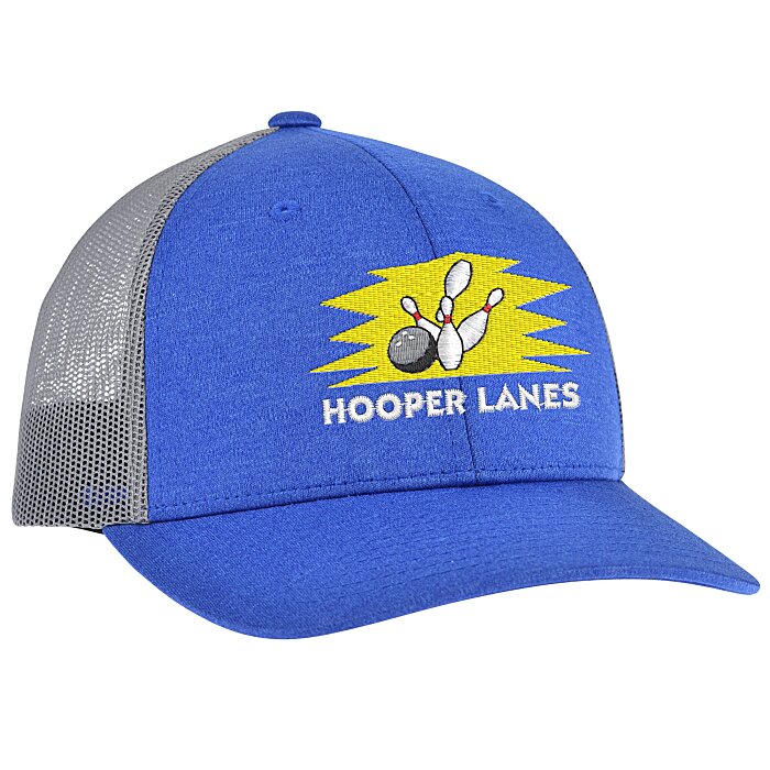 Custom Zone Sonic Heather Trucker Cap - Youth