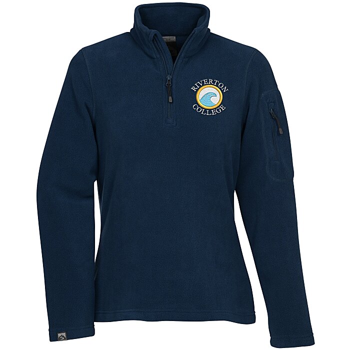 Custom Storm Creek Fireside Fleece 1/4-Zip Pullover - Ladies'