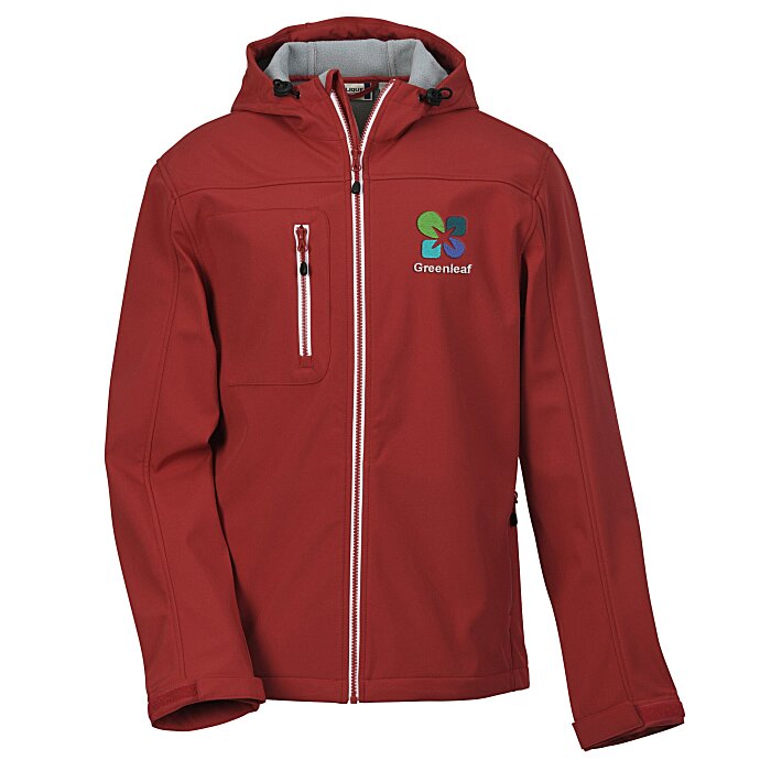 Custom Telemark Hooded Soft Shell Jacket - Men's