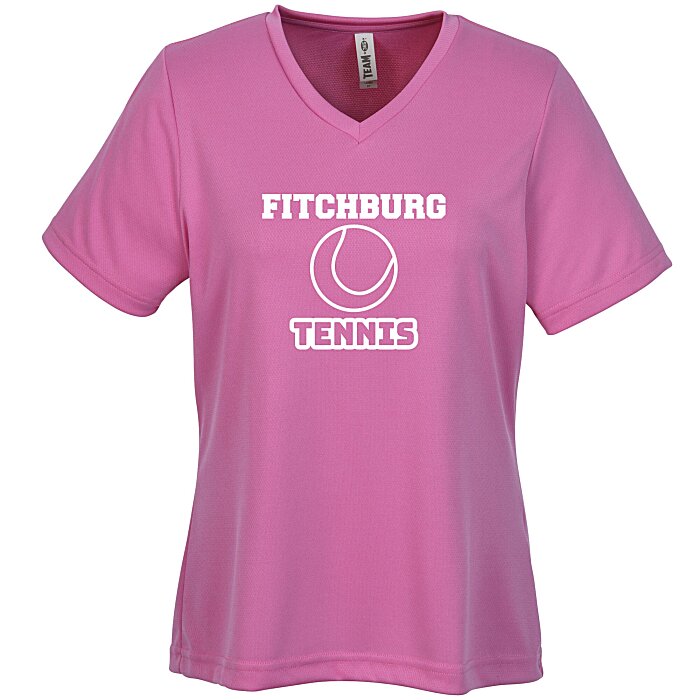 Custom Zone Performance Mesh V-Neck T-Shirt - Ladies'