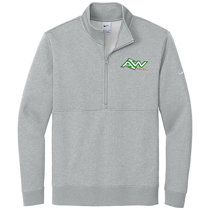 Custom Nike Club Fleece Sleeve Swoosh 1/2-Zip Pullover - Men's