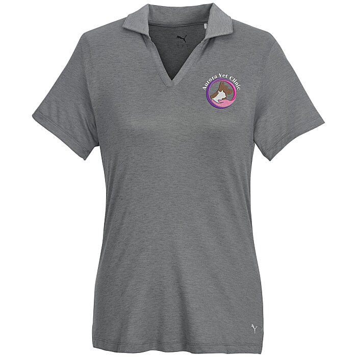 Custom Puma Golf Icon Heather Polo 2.0 - Ladies\u0026#039;