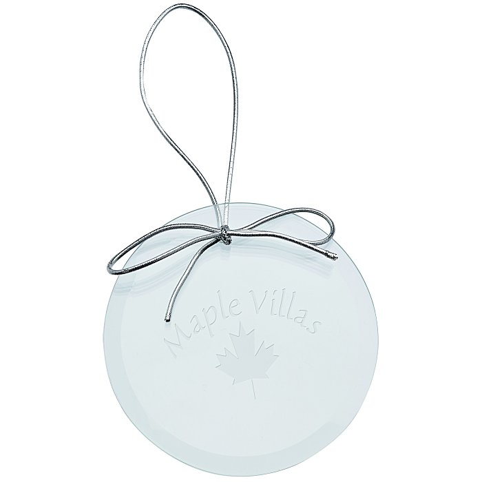 Custom Jade Crystal Ornament - Round