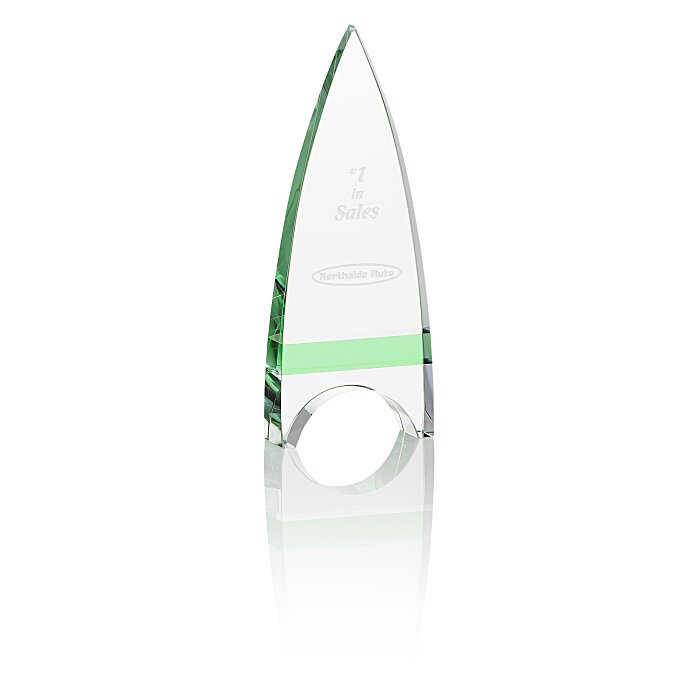 Custom Crystal Crest Award - 7 inches