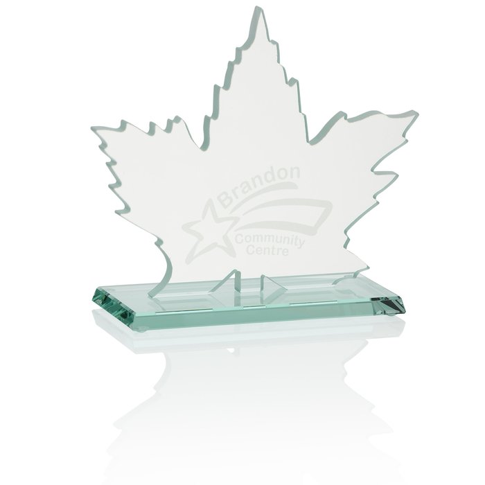 Custom Maple Leaf Jade Award
