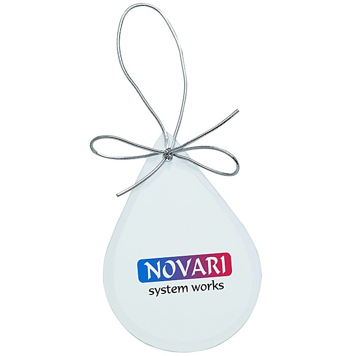 Custom Jade Crystal Ornament - Teardrop - Full Colour