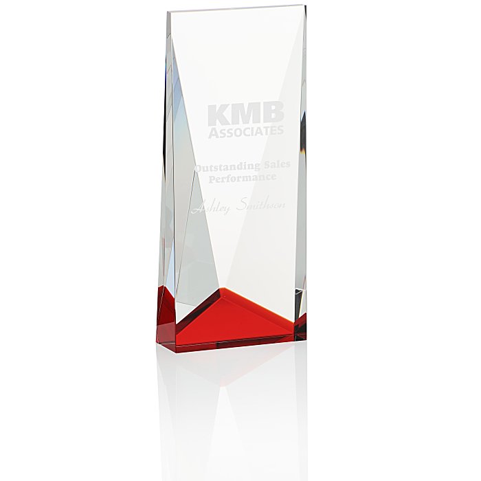 Custom Accent Crystal Tower Award