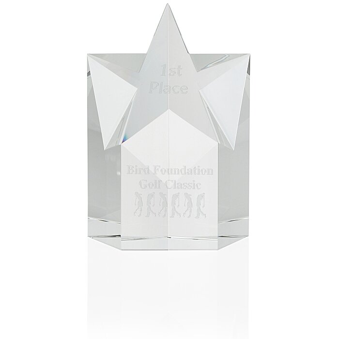 Custom Superstar Crystal Award - 6