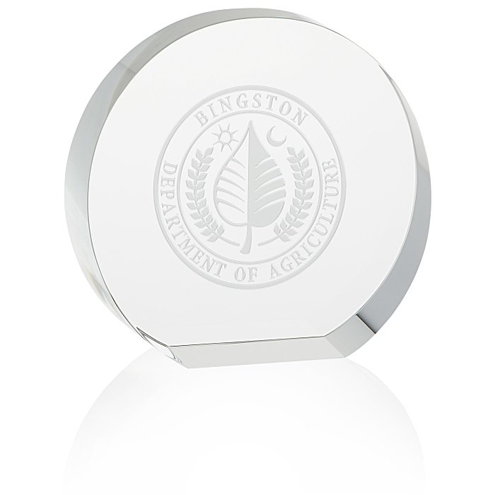 Custom Circle Crystal Award - 6
