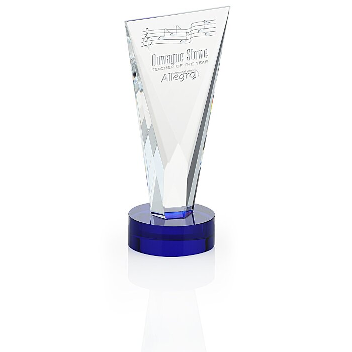 Custom Valiant Crystal Award - 8 inches