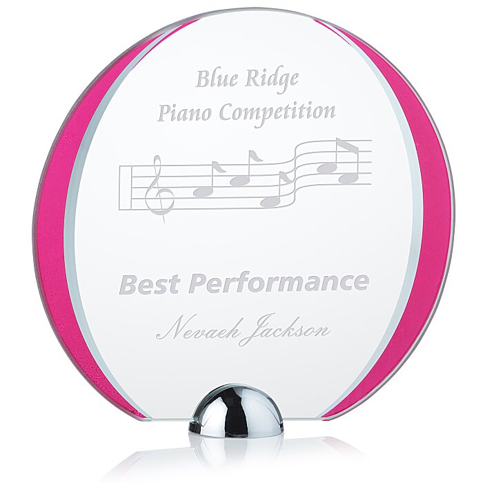 Custom Cardinal Starfire Award - 7 inches