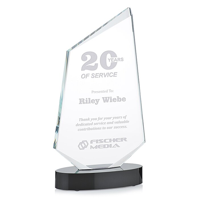 Custom Transcendence Starfire Award - 8 inches