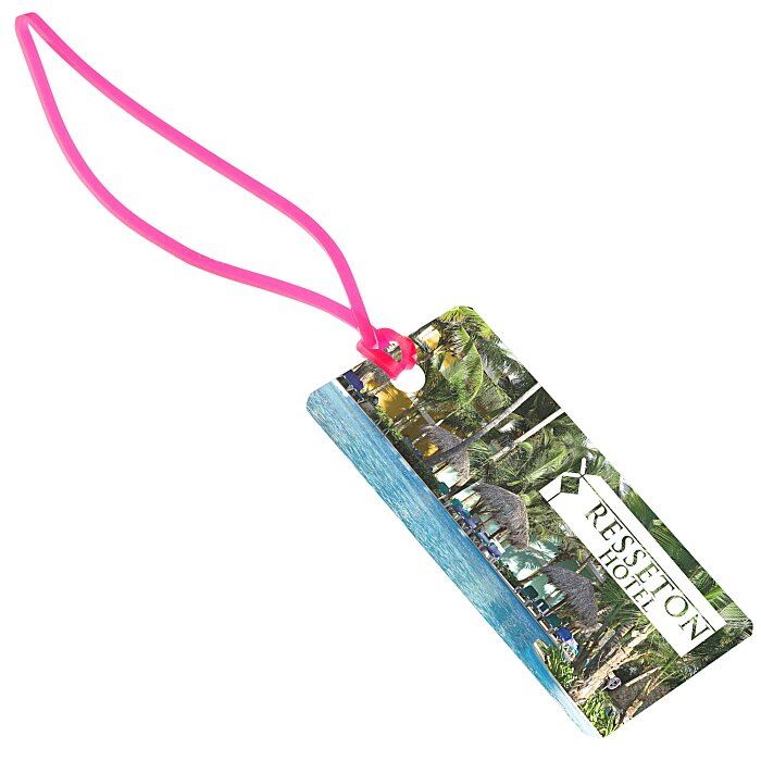 Custom Rectangle POLYspectrum Bag Tag - Translucent