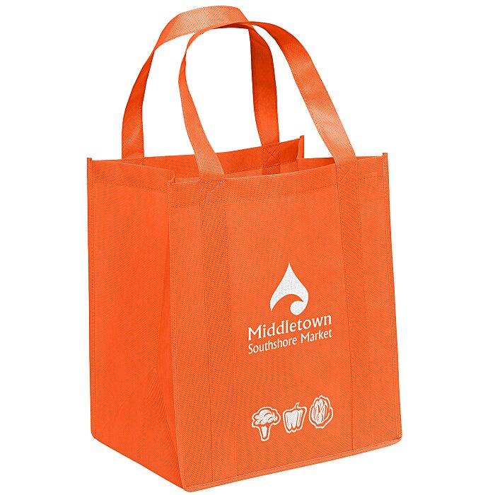 Custom Veggie Print Big Thunder Tote - 15 inches x 13 inches