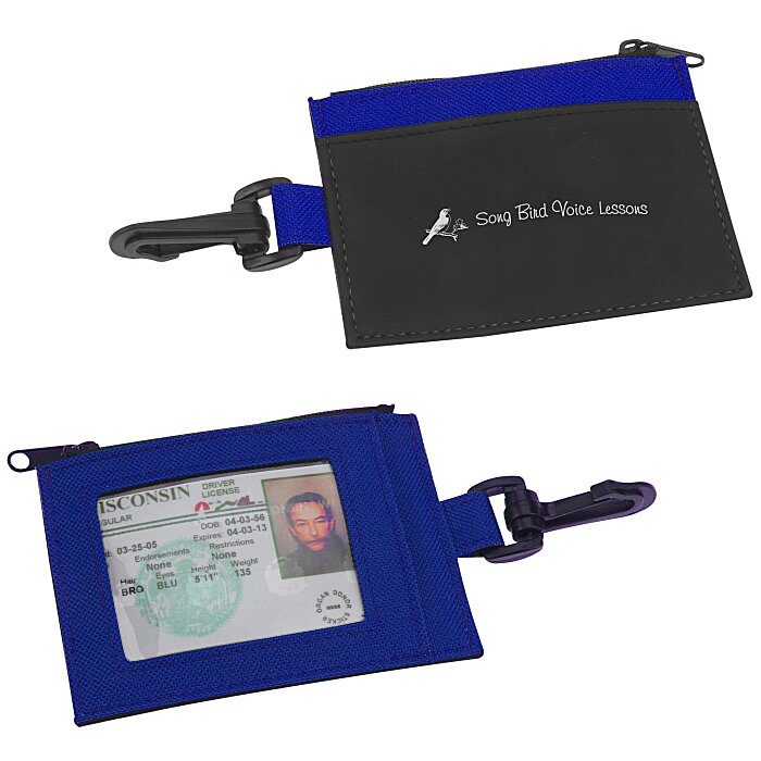 Custom Zip Pouch ID Holder - Colours