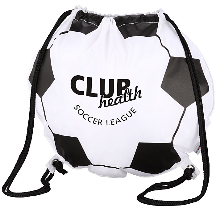 Custom Game Time! Soccer Ball Drawstring Backpack