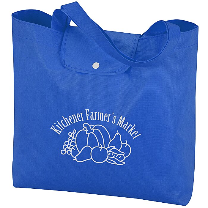 Custom Go Time Folding Non-Woven Tote
