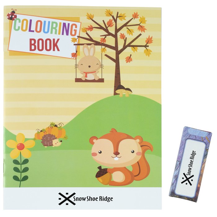 Custom Colouring Book Crayon Pack Combo