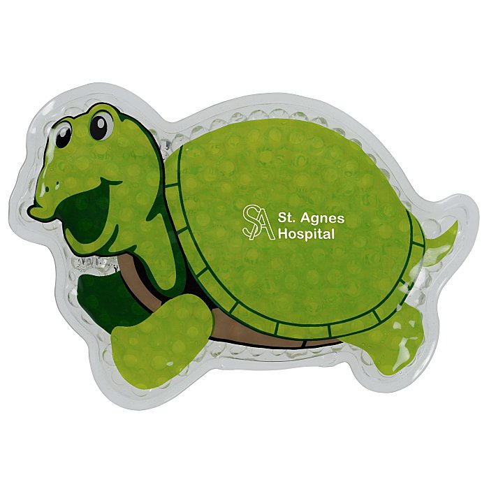 Custom Shaped Mini Aqua Pearls Hot/Cold Pack - Turtle