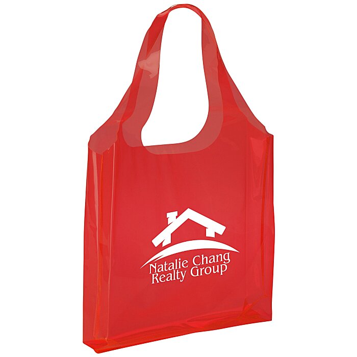 Custom Tinted Translucent Shopping Tote - Closeout
