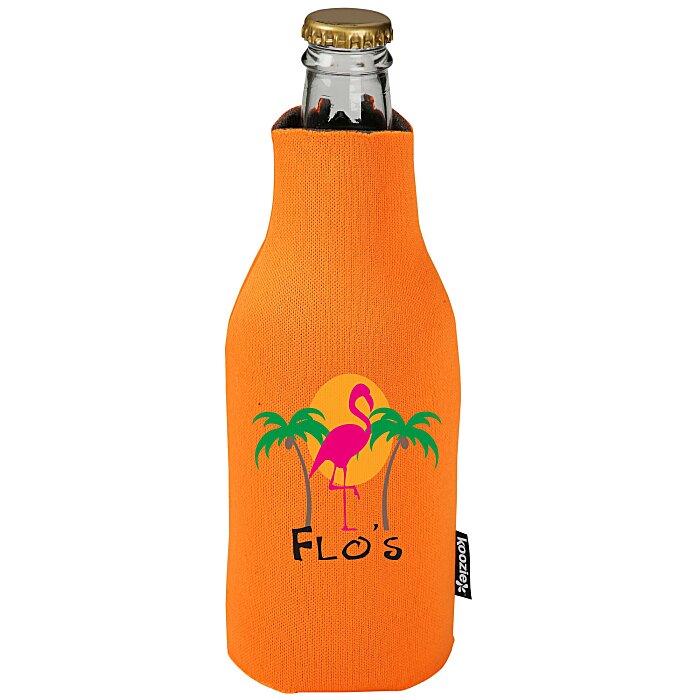 Custom Zip-Up Bottle Koozie® Cooler