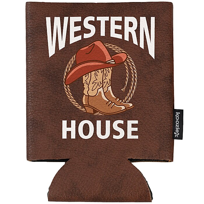 Custom Koozie® Leather-Like Can Cooler